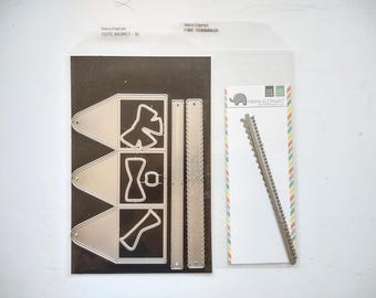Bundle of 2 Sets of Steel Dies, Cute Basket XL and Fine Trimmings, by Mama Elephant