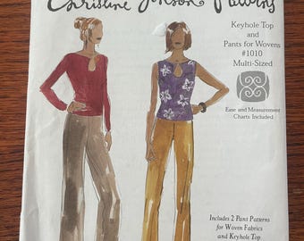Christine Jonson Patterns Keyhole Top & Pants Pattern