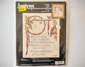 Web Of Life Cross Stitch Kit, 11"x 14", by Janlynn