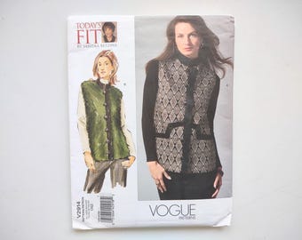 Vogue Sewing Pattern V2914, designer Sandra Betzina, misses' vest