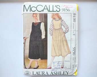 Vintage McCall's Sewing Pattern 9156, misses' blouse and jumper from 1984