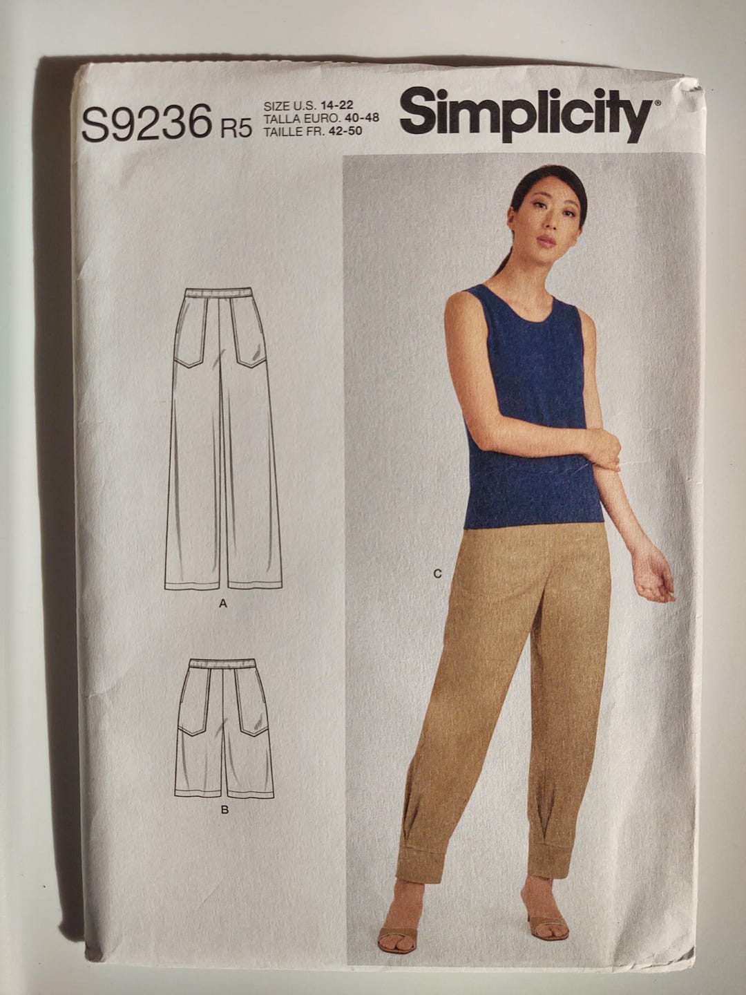 Simplicity Sewing Pattern S9236, Pants and Short Pattern - Etsy