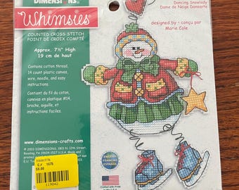 Kit per punto croce "La damigella di neve danzante" di Dimensions Whimsies