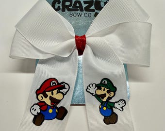Kokarda do włosów inspirowana Mario i Luigim