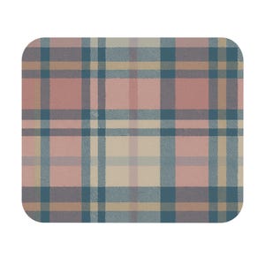 Plaid Mouse Pad, Perfect for Home Office, Gift for Students, Computer Accessory, Cute Desk Decor