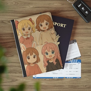 Cute Anime Passport Cover, Travel Accessory, Gift for Anime Lovers, Cosplay Travel, Unique Holiday Gift