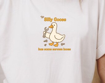 Silly Goose T-Shirt: Funny Animal Humor Graphic Tee