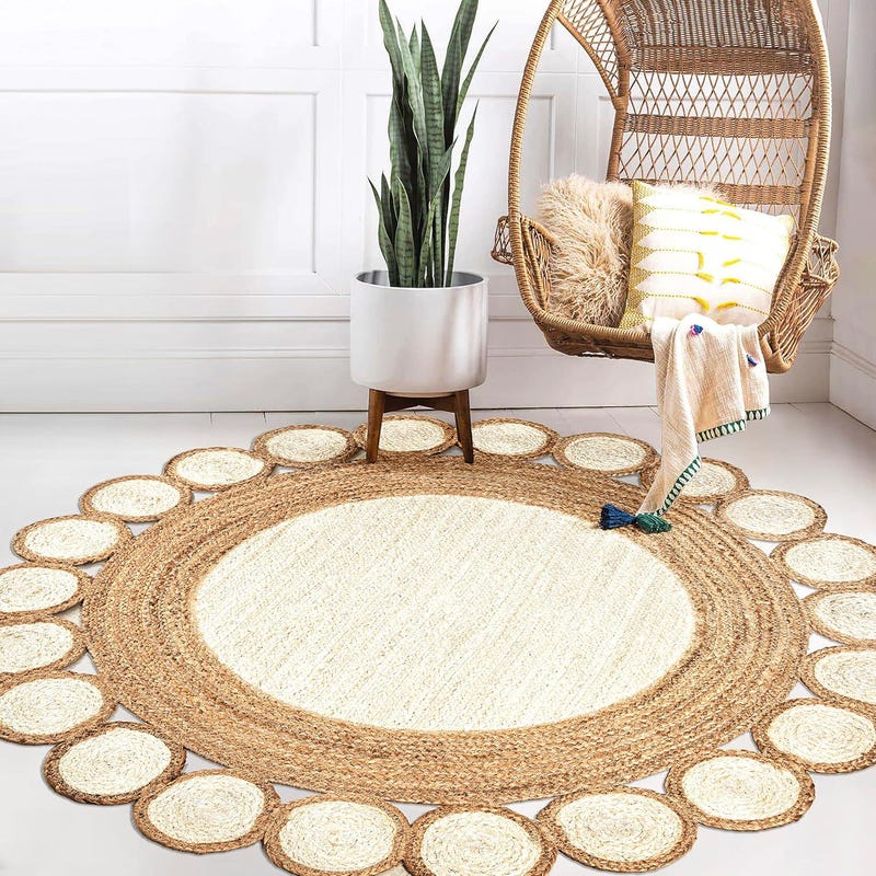 Indian Round Rug - Etsy UK