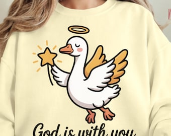 Christian Goose PNG, Religious T-shirt Design (Digital Download)
