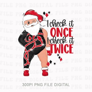 Santa Checking Twice - Etsy