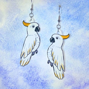 Cockatoo Parrot Earrings
