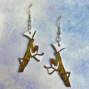 Praying Mantis earrings