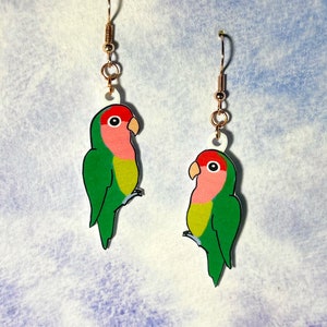 Lovebird Parrot Earrings