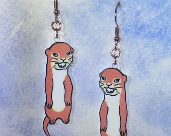 Otter earrings