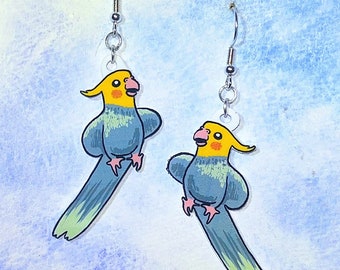 Cockatiel Parrot Earrings