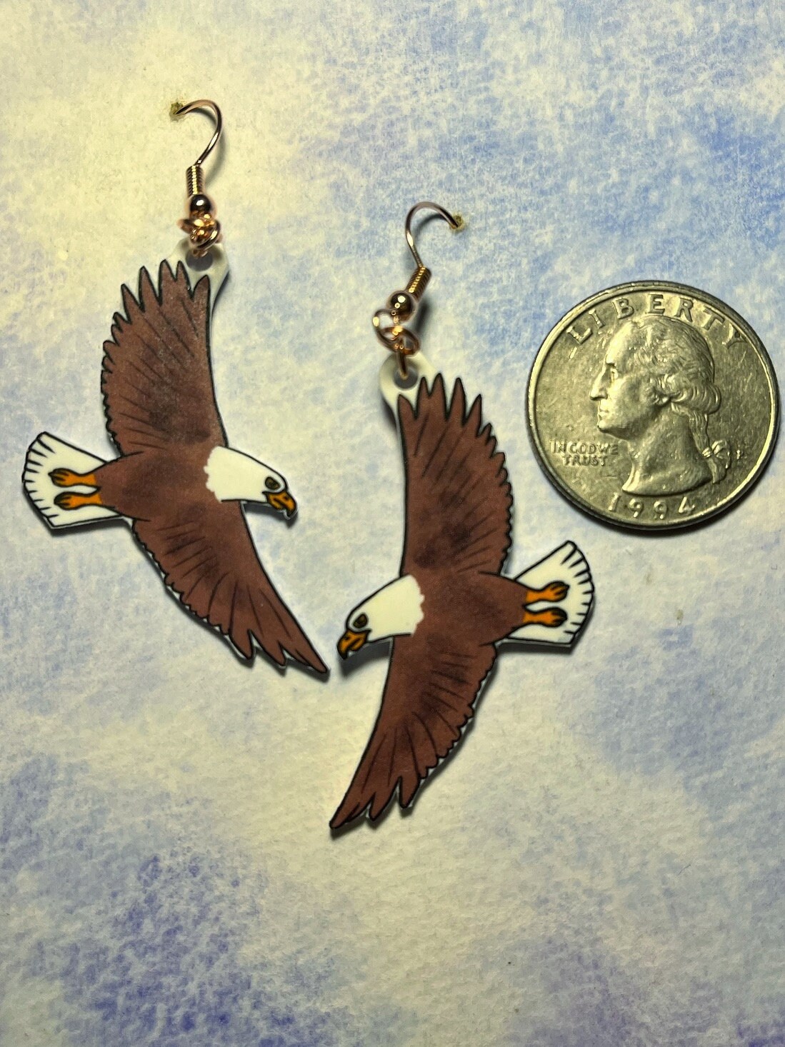 Bald eagle hotsell earrings