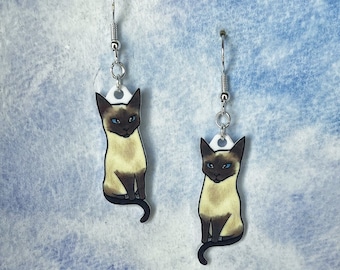 Siamese Cat earrings