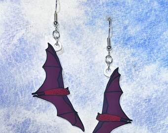 Flying Bat Earrings