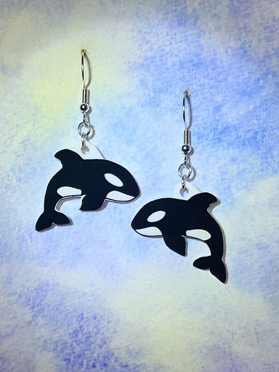 Orca Killer Whale Earrings