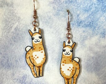 Llama Alpaca earrings