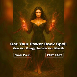 Get Your Power Back Spell | Reclaim Inner Strength | Empowerment Ritual | Release Energy Drain | Take Control, Confidence & Self Worth Boost