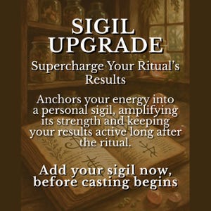Custom Sigil Talisman | Add-On for Spells | Spell Amplifier | Powerful Personal Sigil Drawing for Love, Obsession, Protection, Abundance