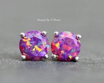 Purple opal hotsell earrings