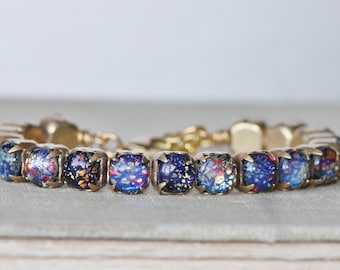 blue fire opal bracelet