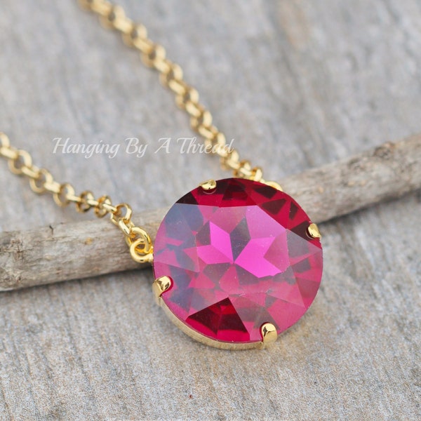 Fuchsia Necklace Etsy