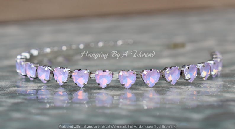 Purple crystal hair accessories - purple crystal headband