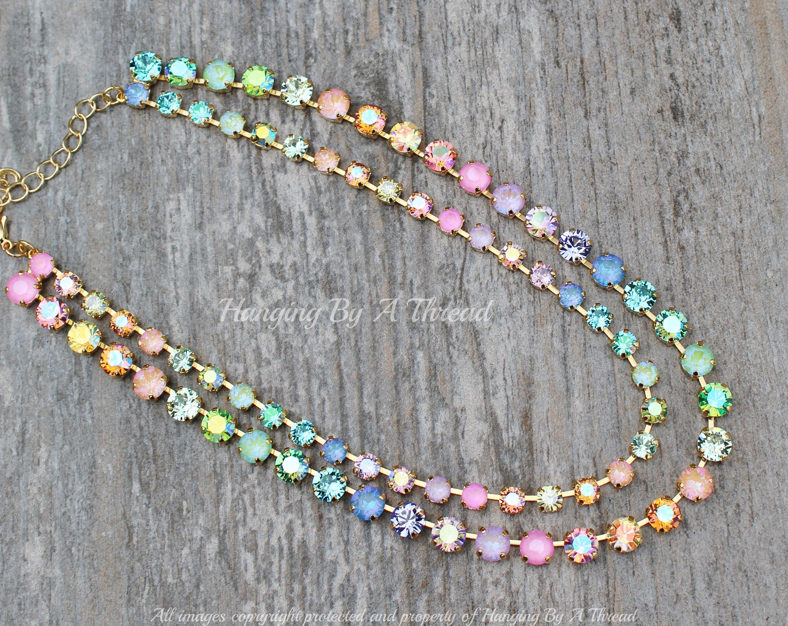 【SSY】Glass beads & Silver ball layering necklaced▲TWS着用 SSY】Glass beads & Silver ball layering necklaced△TWS着用