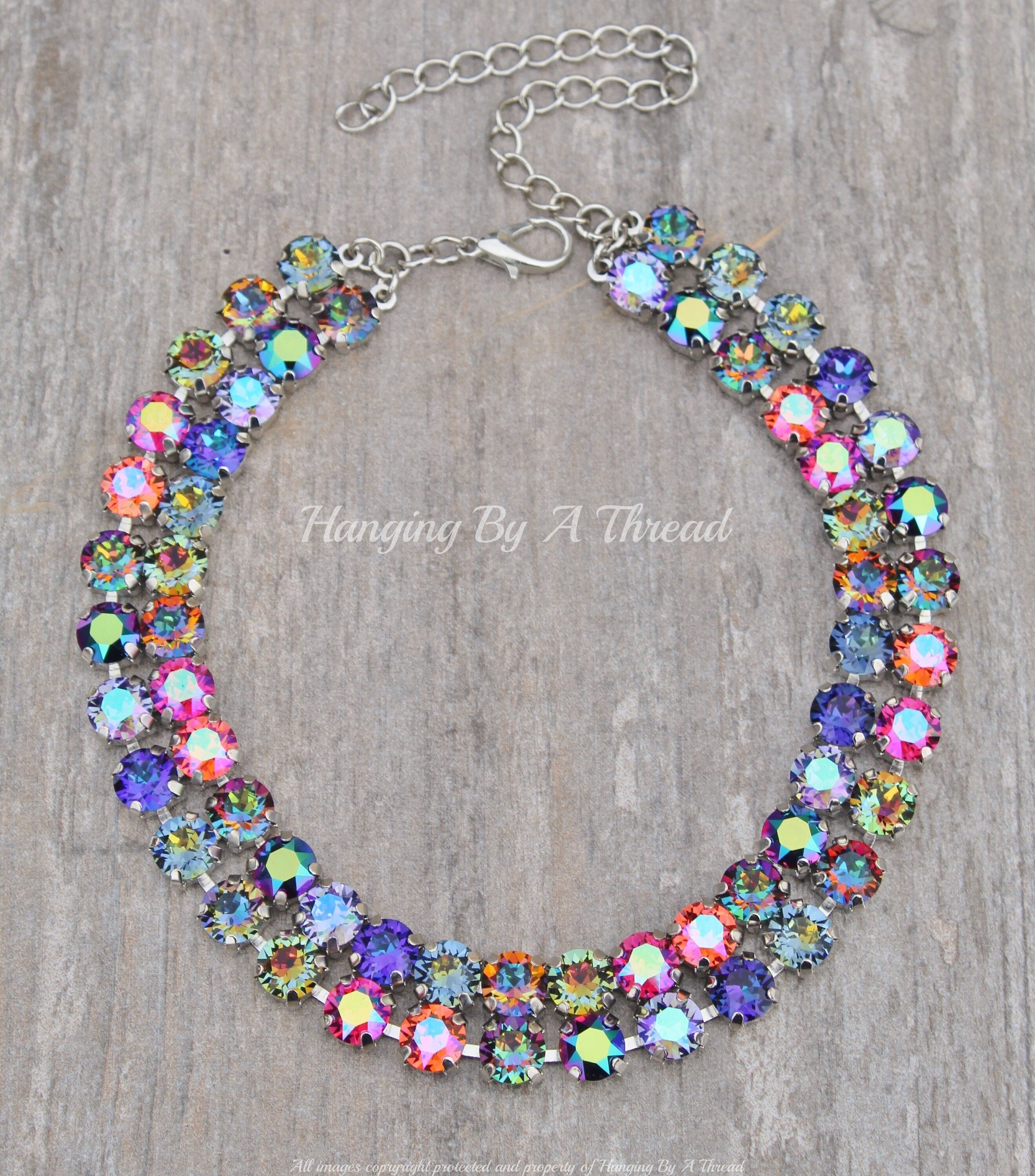 LIMITED Carnival Rare Swarovski Double Row Crystal Necklace LIMITED Carnival Rare Swarovski Double Row Crystal Necklace
