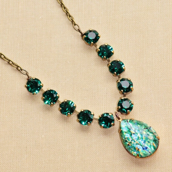 Opal Necklace Vintage Opal Opal Diamond Necklace Small Opal | Etsy | Opal  necklace, Opal pendants, Opal jewelry