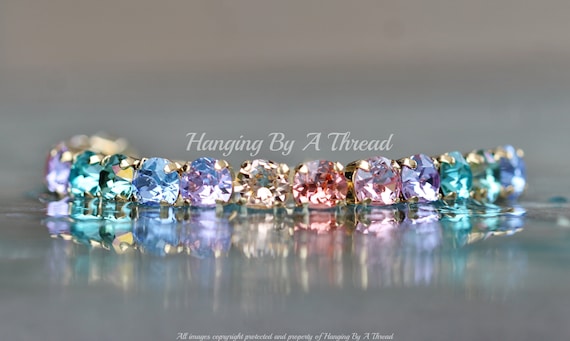 8mm Multicoloured Crystal Clear Beads Rainbow Diamond Jewellery DIY Sparkly