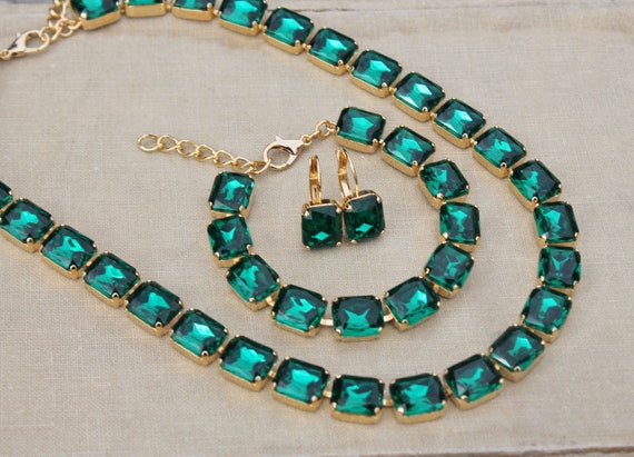 SWAROVSKI エメラルドカット ブレスレット 【公式通販】