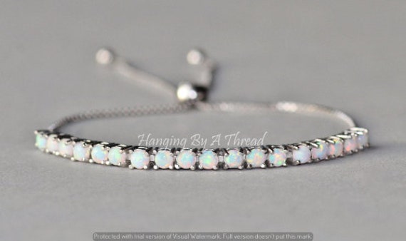 Lab created opal bracelet deals
