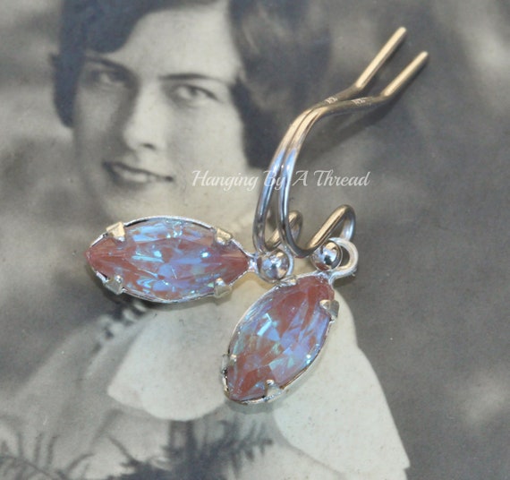 GENUINE Vintage Saphiret Earrings,Small Saphiret … - image 9