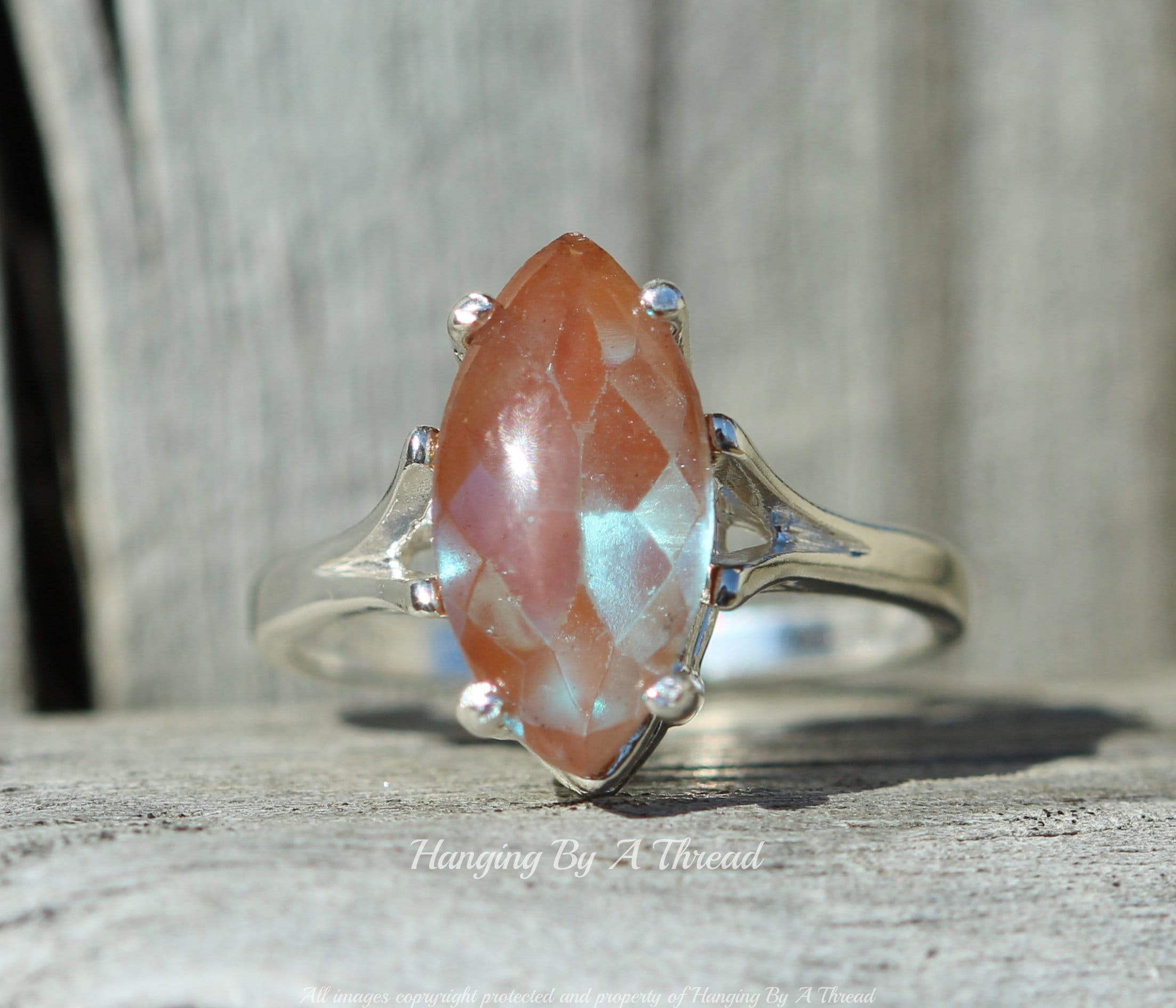 GENUINE Saphiret Sterling Silver Ring,victorian Era Saphiret