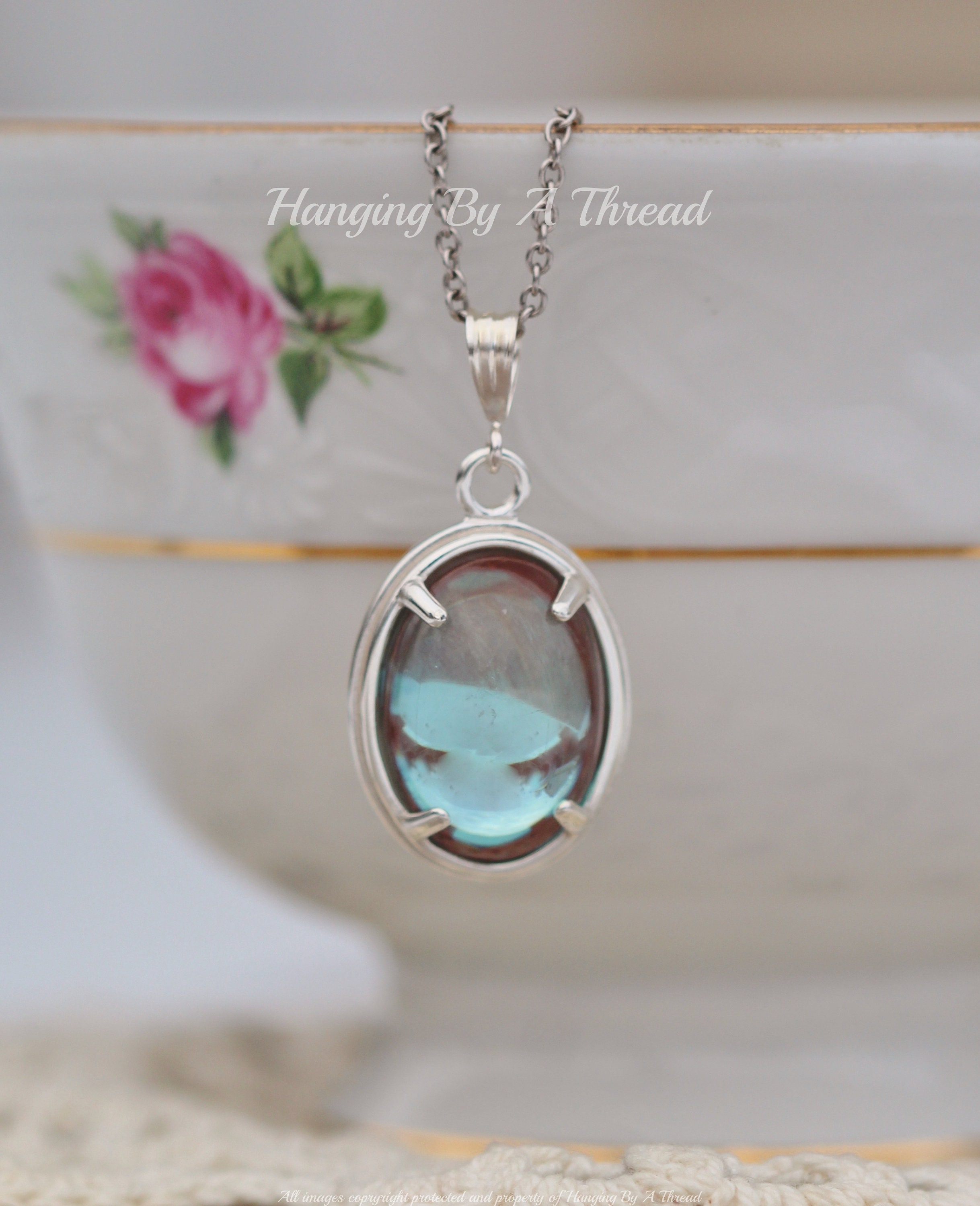 ヴィンテージ サフィレット ラージ ペンダント ネックレス、ラージ