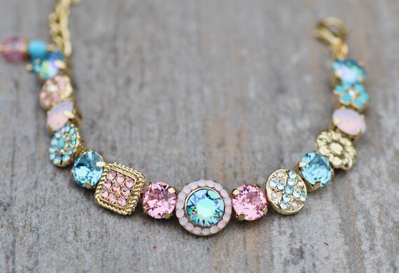Friend pave swarovski shop crystal bar bangle bracelet