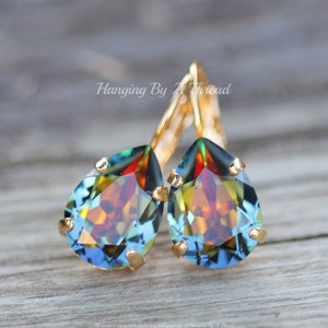 Swarovski aurora volcano 2024 northern lights earrings