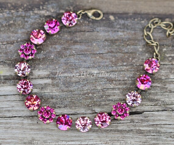 Swarovski fuchsia shop bracelet