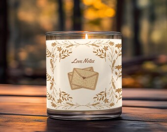 Bookish Soy Candle: Cozy Cottagecore Home Decor, Romantic Gift