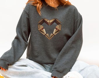 Book Lover Sweatshirt: Reading Heart Crewneck, Literary Gift