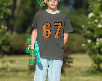 Kids Comfort Colors 67 Shirt with Pumpkins