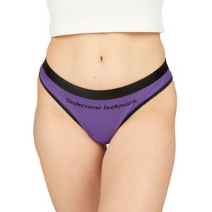 Women&#39;s Thongs, Fun Lingerie, Cheeky Underwear, Gifts for Book Lovers, Playful Intimates, Smut Underwear