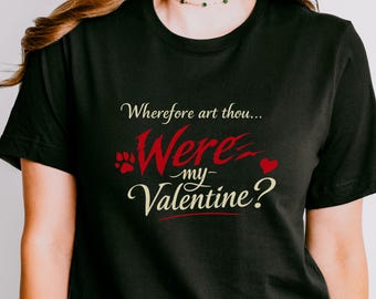 Valentines Day Dark Romance Tee for Book Lovers & Werewolf Fans