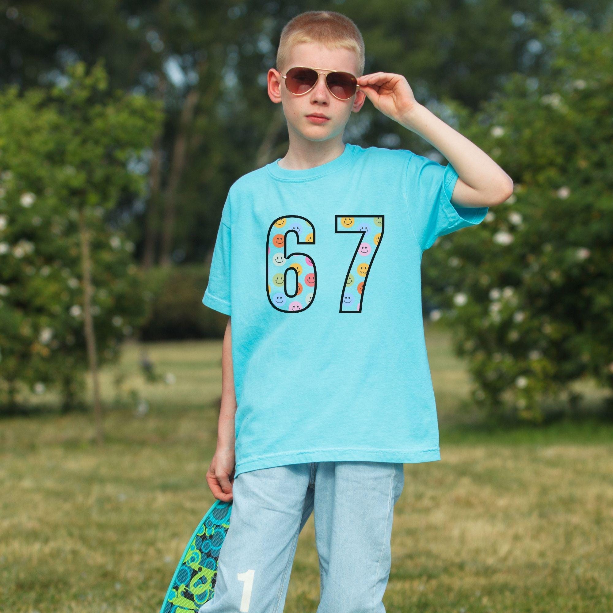 67 T-shirt jongens en meisjes Six Seven ronde hals tops 67 T-shirt jongens en meisjes Six Seven ronde hals tops