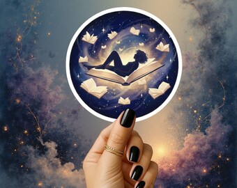 Book Nymph Sticker | Kiss-Cut Reading Magic Vinyl Sticker