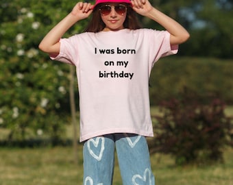 Funny Kids Birthday Tee: Statement Youth Shirt, Soft Cotton